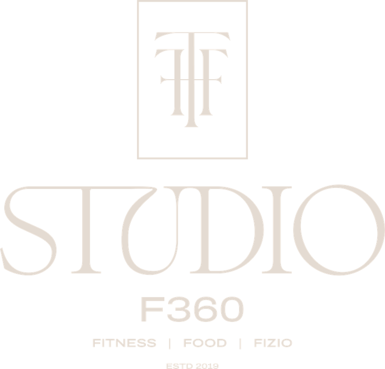 Studio F360 · Fitness · Food · Fizio · Estd 2019